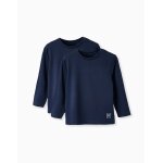 Pack 2 t - shirts  manches longues bleu fonc