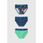 Pack de 3 boxers en coton imprim� multicolore