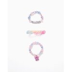 Pack de 3 bracelets lilo et stitch mauve clair Pack de 3 bracelets lilo et stitch mauve clair