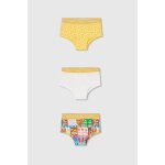 Pack de 3 culottes en coton imprim� multicolore