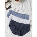 Pack 3 culottes grossesse effet satin envie de fraise bleu gris