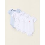Pack 4 bodies manches courtes multicolore