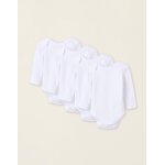 Pack 4 bodies en pointelle blanc