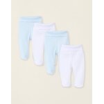 Pack 4 pantalons  pieds en coton multicolore