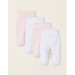Pack 4 pantalons  pieds multicolore