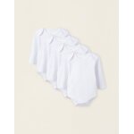 Pack 5 bodies  manches longues blanc