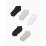 Pack 5 paires de socquettes c�tel�es multicolore