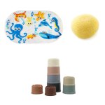Pack accessoires de bain gris