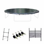 Pack accessoires pour trampoline ?250  ?490cm pack accessoires noir