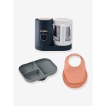 Pack babycook n�o + assiette compartiment�e et bavoir offerts bleu nuit