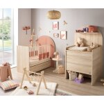 Pack chambre b�b� �volutif lit 120x60 transformable en 90x190 + commode � langer �volutive en bureau ...