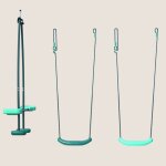 Pack cocoon 3 accessoires pour portique h195 cm 2 balan�oires et 1 face � face vert