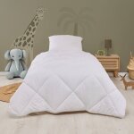 Pack couette chaude + oreiller lavable � 95�c blanc