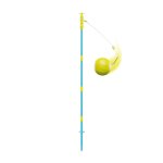 Pack jeux swingball 2en1 toutes surfaces mtal bleu - noir - jaune