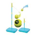 Pack jeux swingball 3en1 toutes surfaces m�tal bleu - noir - jaune