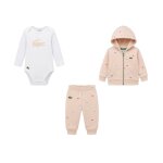 Pack jogg + body + t b�b� en coton rose clair