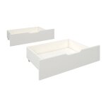 Paire de tiroirs pour lit superpos pin massif naturel isidore blanc