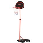 Panier de basket - ball sur pied avec poteau panneau, base de lestage sur roulettes hauteur rglable ...