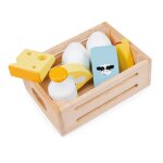 Panier petit - djeuner en bois jeu de dnette pour enfants multicolor