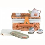 Panier pique nique dinette forêt beige Panier pique nique dinette forêt beige