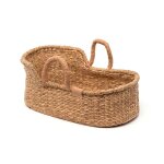 Panier porte - bb en algues accessoire pour poupe marron