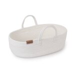 Panier porte - bb en coton accessoire pour poupe blanc