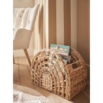 Panier de rangement arc - en - ciel en jacinthe d eau bois