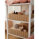 Panier de rangement pour table � lange en corde de papier beige