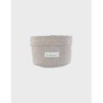 Panier de rangement en tricot bio beige