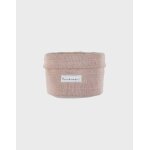 Panier de rangement en tricot bio rose
