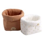 Pani�res de rangement lot de 2 en coton - sunlight orange