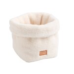 Panière de rangement en sherpa - petit chou ecru Panière de rangement en sherpa - petit chou ecru