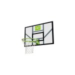 Panneau de basket avec anneau et filet pour jardin enfant vert / noir