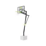 Panneau de basket sur pied pour montage au sol jardin vert / noir