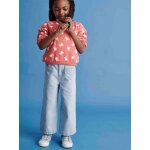 Pantacourt large  rayures poches coeur fille ray bleu