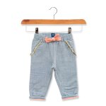 Pantalon 100% coton b�b� fille denim