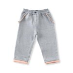 Pantalon 100% coton b�b� fille denim bleu