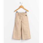 Pantalon 100% coton fille beige