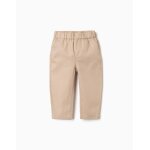 Pantalon baggy en coton facile � enfiler b&s beige