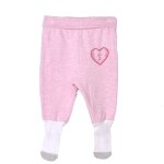 Pantalon bb en coton bio active rose