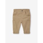 Pantalon bébé coupe battle en velours doublé kaki Pantalon bébé coupe battle en velours doublé kaki