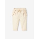 Pantalon bb fille molleton cru