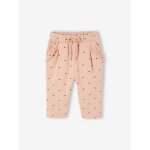 Pantalon b�b� fille molleton rose