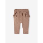 Pantalon b�b� fille molleton rouille
