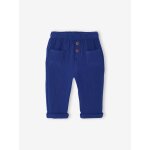 Pantalon b�b� gar�on gaze de coton marine