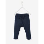 Pantalon b�b� gar�on molleton marine gris�