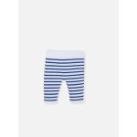 Pantalon b�b� marini�re blanc / bleu nuit