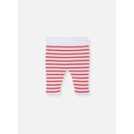 Pantalon b�b� marini�re blanc / coquelicot