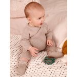 Pantalon b�b� mixte et chaussons en tricot beige