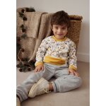 Pantalon bébé en molleton abou gris Pantalon bébé en molleton abou gris